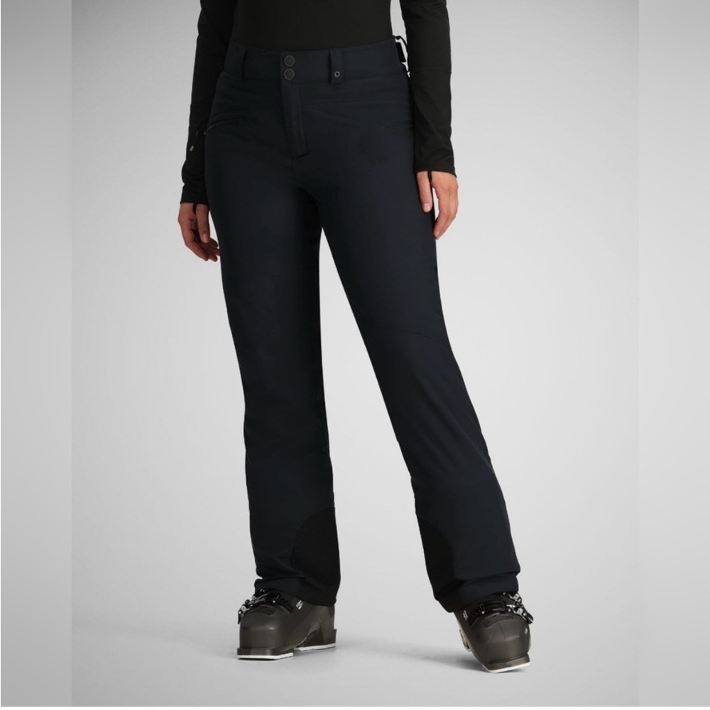 Obermeyer Black Malta Ski Snow Pants With Adjustable Waist Size 8